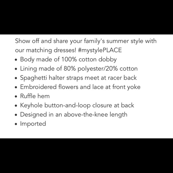 Women's children's Place embroidered dress sz L - Picture 4 of 6